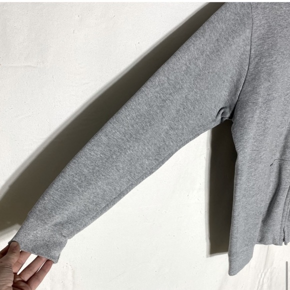 Gildan Heavy Blend Classic Grey Boyfriend Zip Hoodie L - Picture 10 of 14